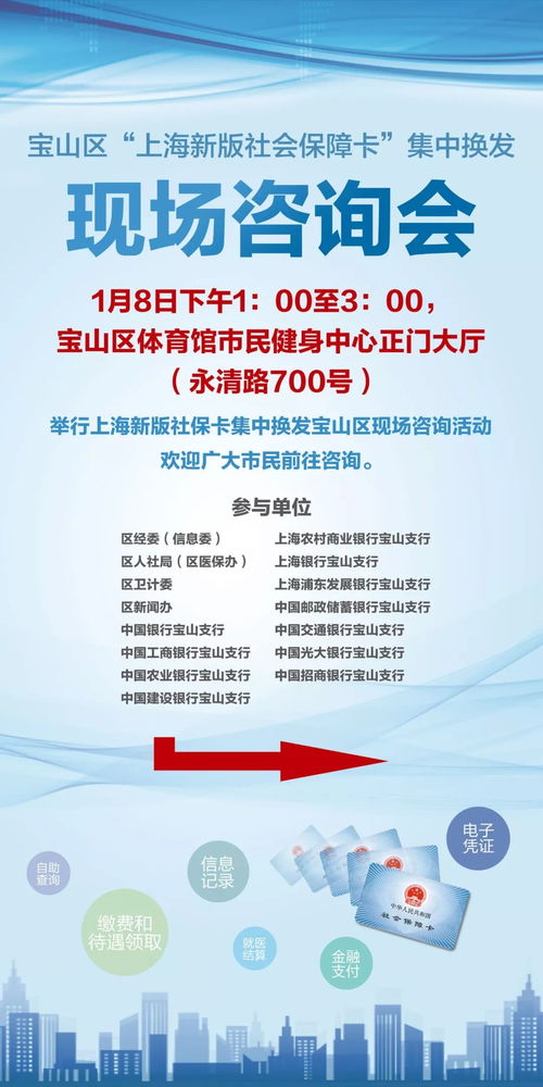 寶山區(qū) 上海新版社會保障卡 集中換發(fā)現(xiàn)場咨詢會
